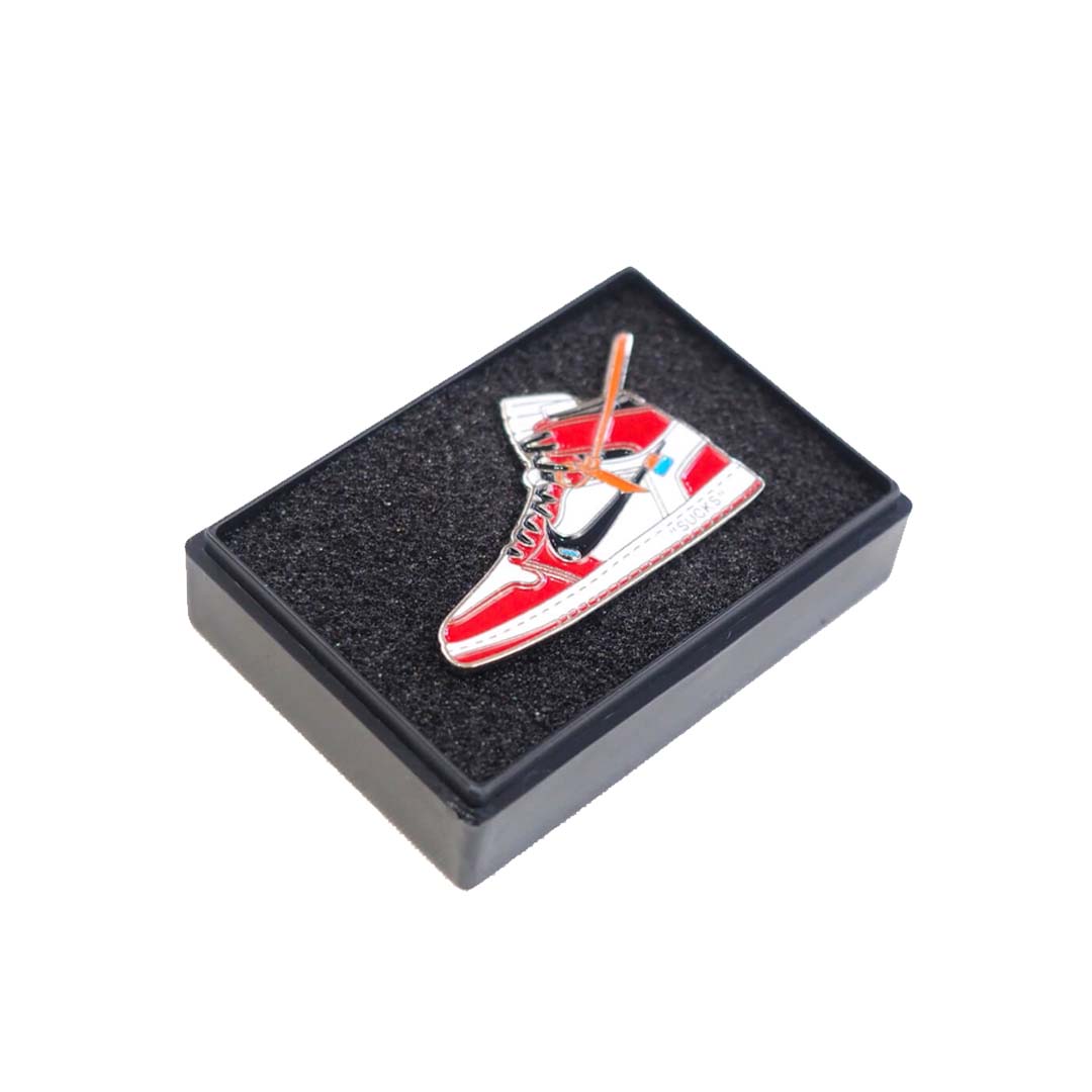 Jordan 1 X Off White Chicago Pin Badge