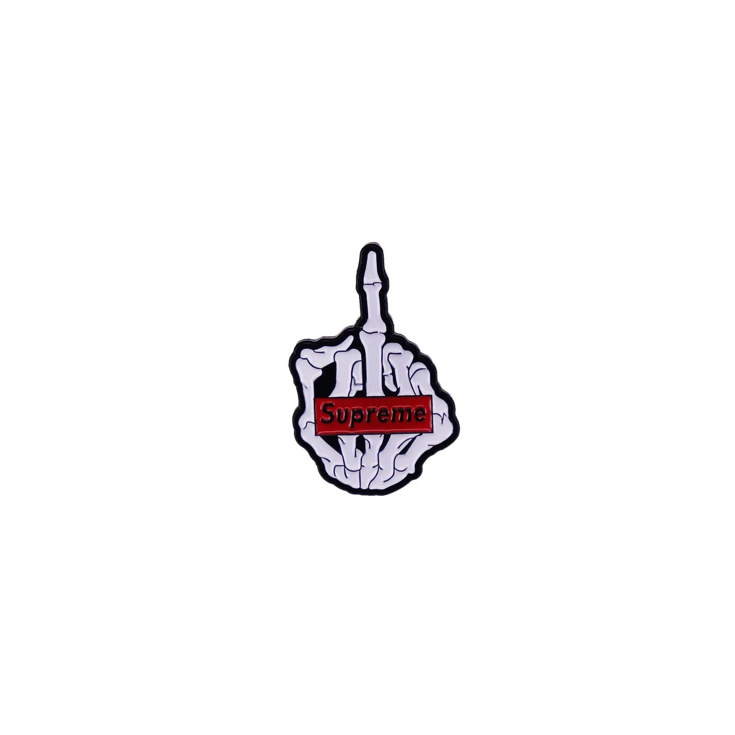 Skeleton Finger Pin Badge
