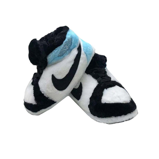 Jordan 1 Black & Blue Slippers