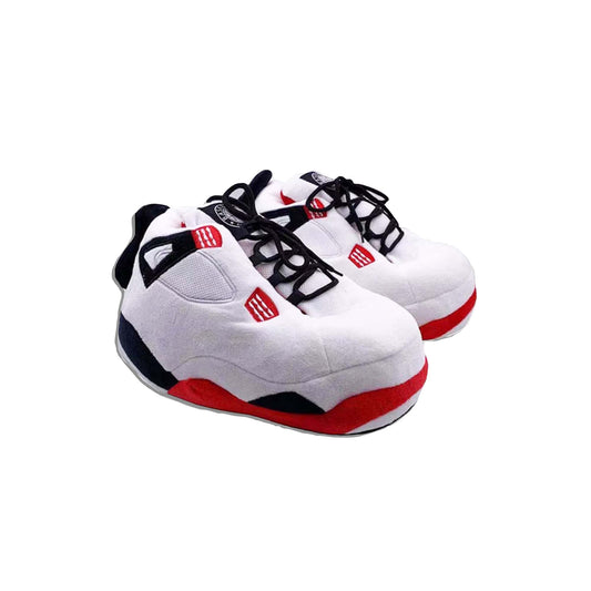 Jordan 4 Slippers "White Red"