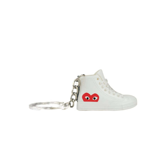 Inspired By Comme Des Garcons X Converse Chuck Taylor White Keyring