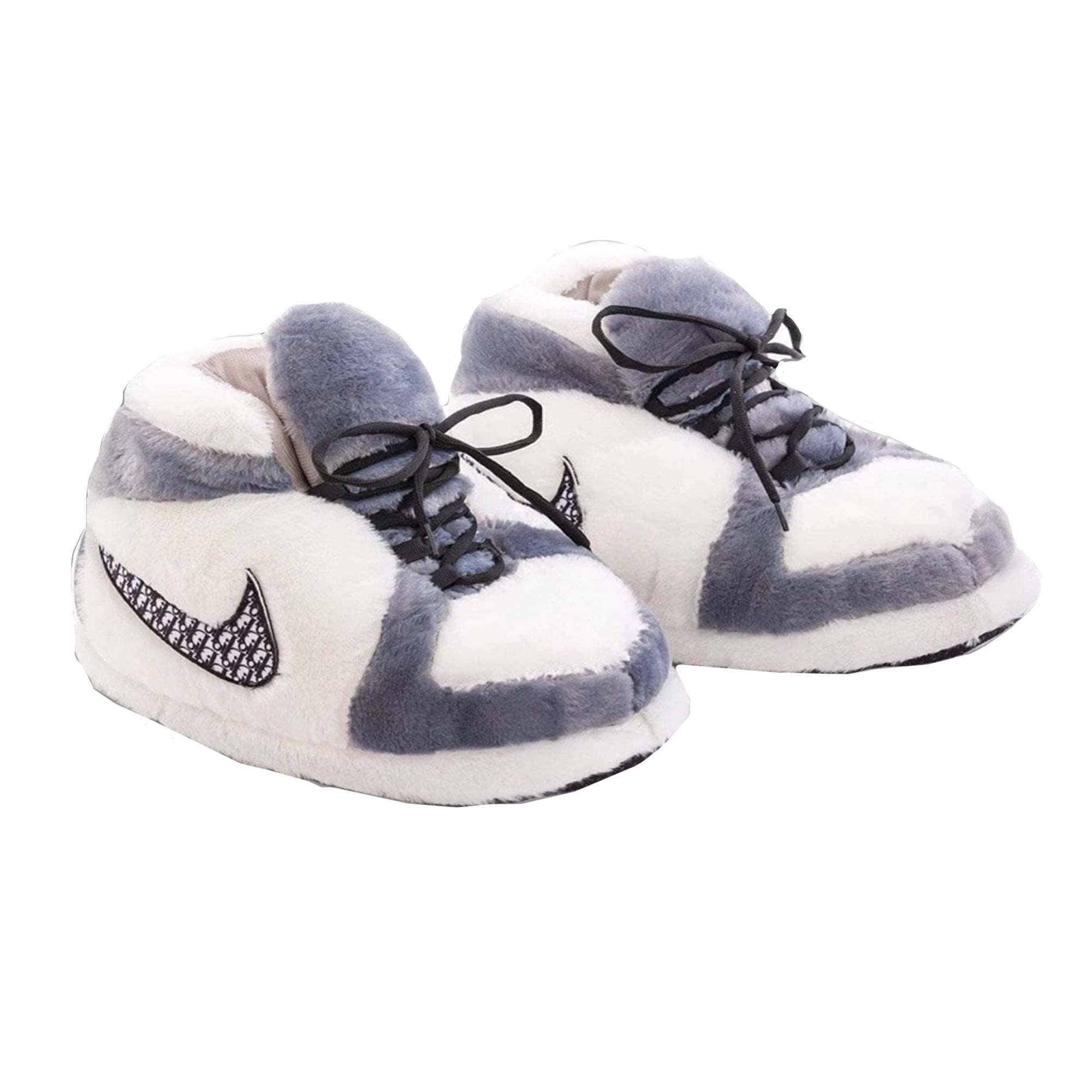 Jordan 1 best sale slippers plush