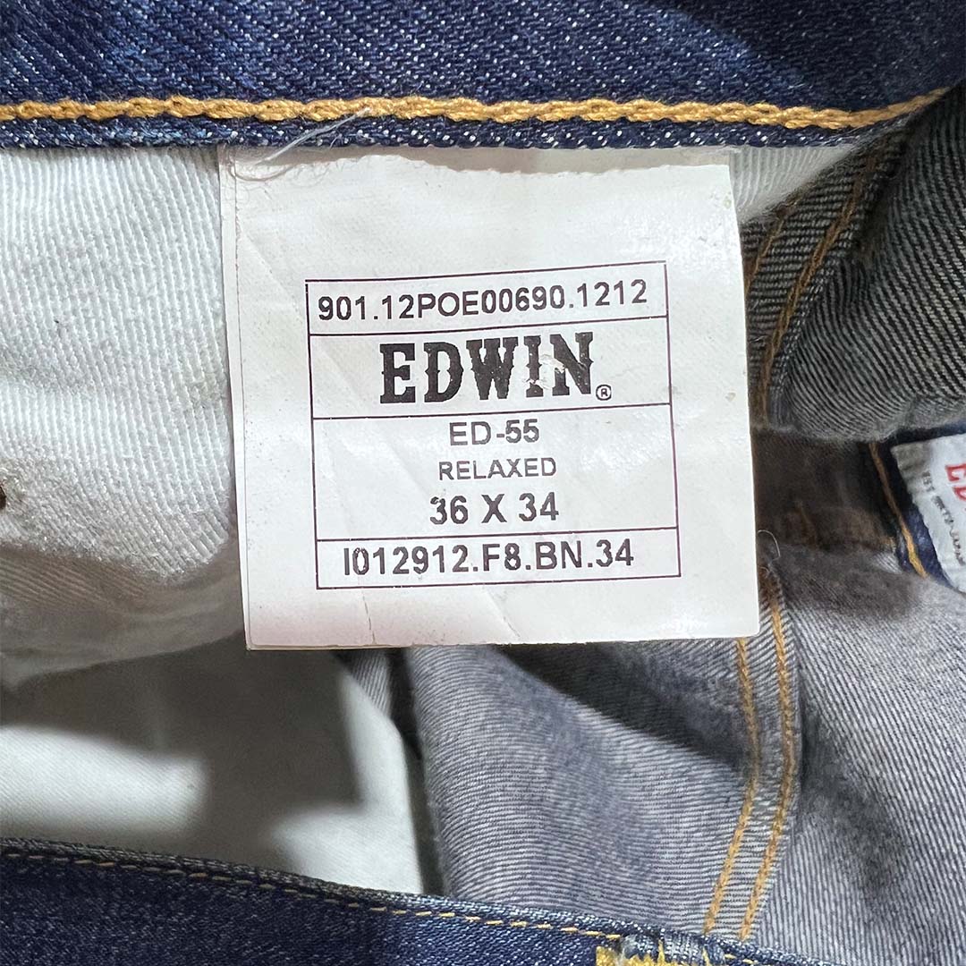 Edwin ED-55 stone was denim jeans W36 L34 *ReNew