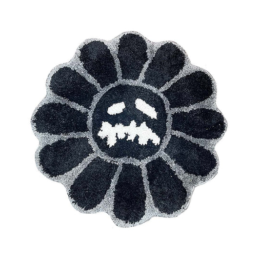 Travis Scott x Murakami Flower Inspired Tufted Rug Mat (Grey)