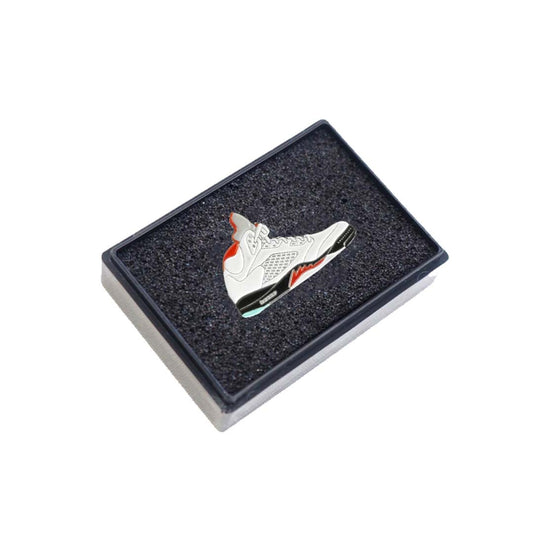 Jordan 5 Fire Red Pin Badge