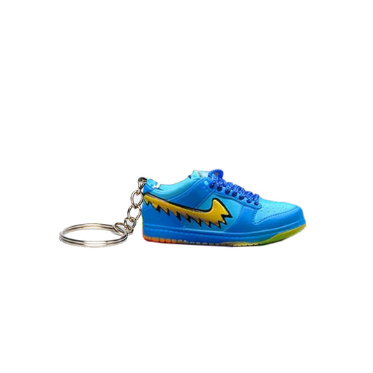 Inspired Nike SB Dunk X Grateful Dead Blue Yellow Keyring