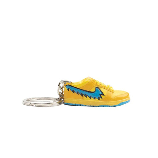 Inspired By Nike SB Dunk X Grateful Dead Yellow Blue Keyring