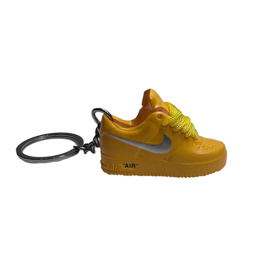 Inspired By Nike Air Force 1 X Off White Yellow Keyring