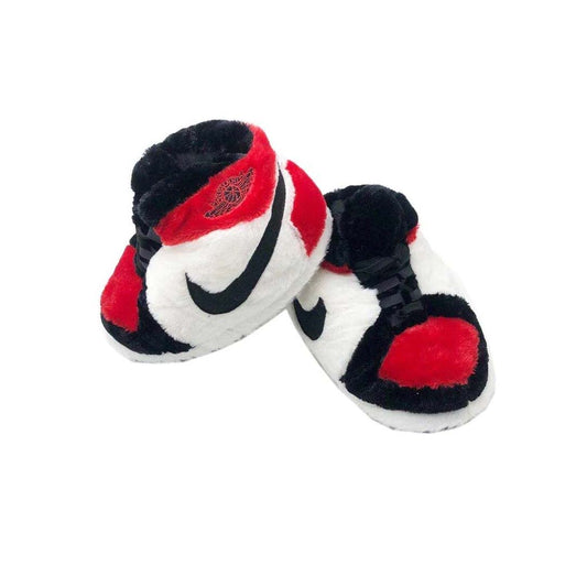 Jordan 1 Red and White Slippers