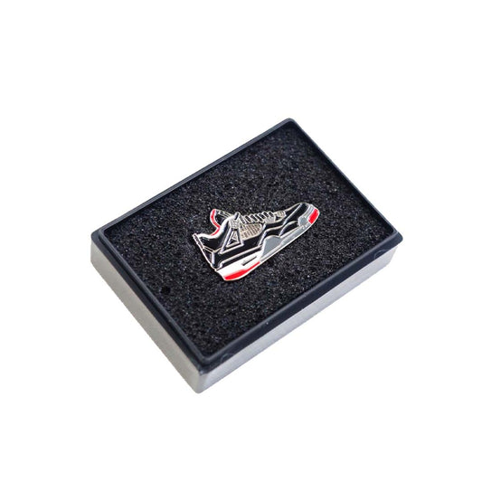 Jordan 4 Bred Pin Badge