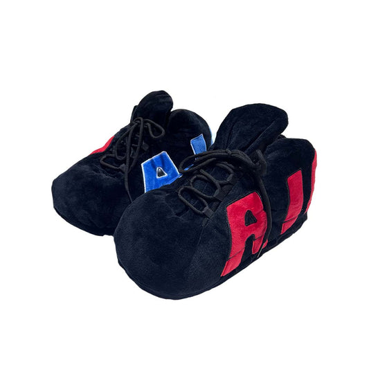 Up tempo Black / Red / Blue Slippers