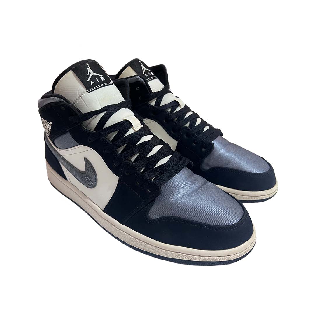 Nike Air Jordan 1 Mid SE Satin Grey UK10 *ReNew