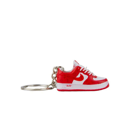 Inspired By LV Red Nike Air force 1  Keyring