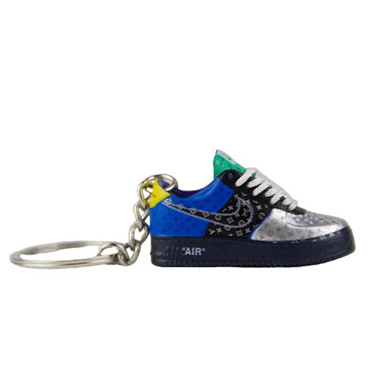 Inspired By Nike Air Force 1 X Lv Yellow blue Keyring
