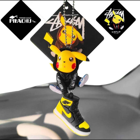 Pikachu Car Air freshener Black, Yellow