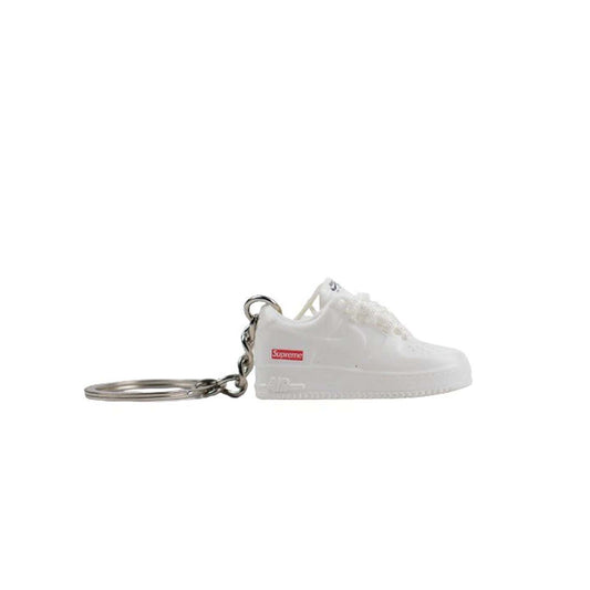 Inspired By Supreme X Nike Air Force 1 White Keyring