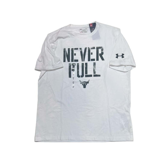 Under Armour X The Rock Never Full T shirt New With Tags Size L